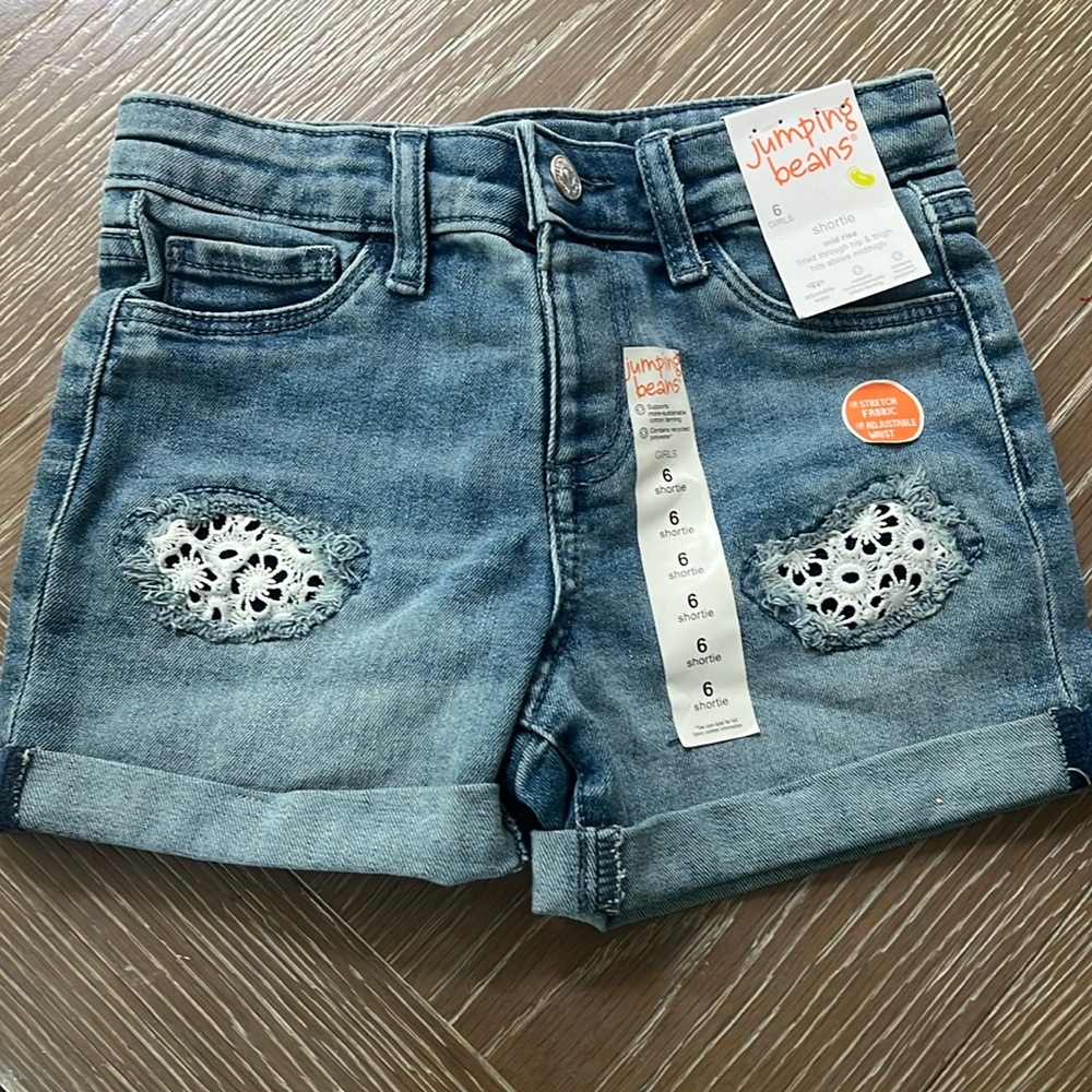New jumping bean jean shorts